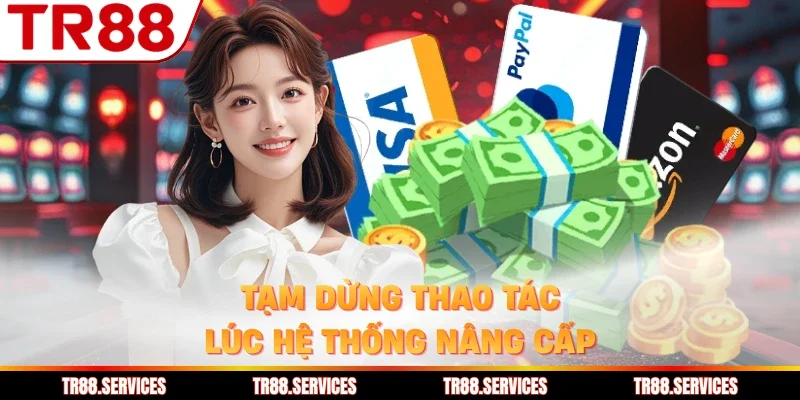 Tạm dừng thao tác lúc hệ thống nâng cấp